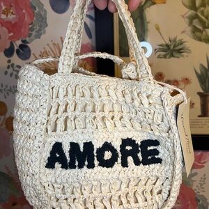 Amore Cream Mini Tote
